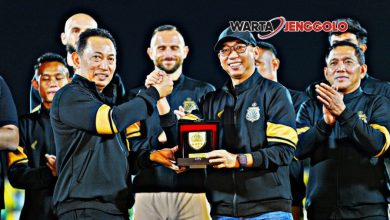 Kapolri saat meresmikan Bhayangkara Presisi Lampung FC di acara peluncuran tim