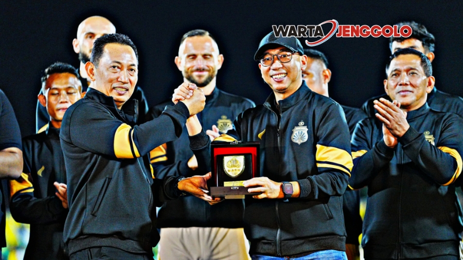 Kapolri saat meresmikan Bhayangkara Presisi Lampung FC di acara peluncuran tim