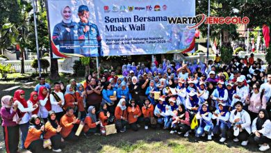 bak Wali senam bersama kader KB dan pemberdayaan perempuan Kota Kediri dalam rangka HARGANAS dan HAN 2025