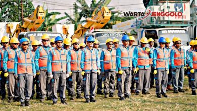 Petugas PLN Kediri gelar Apel Siaga MARATON menjelang HUT RI ke-80