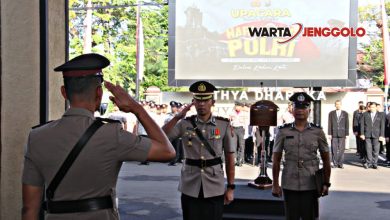 Upacara Hari Juang Polri di Kediri Kota kenang jasa Bhayangkara