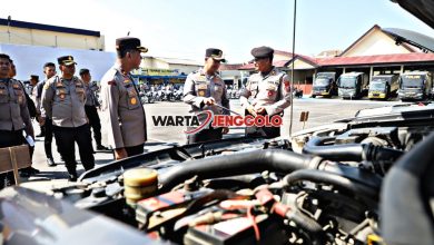 Kapolres Kediri cek langsung kendaraan dinas di Mapolres