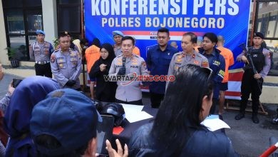 Konferensi Pers Polres Bojonegoro mengenai kasus Curanmor