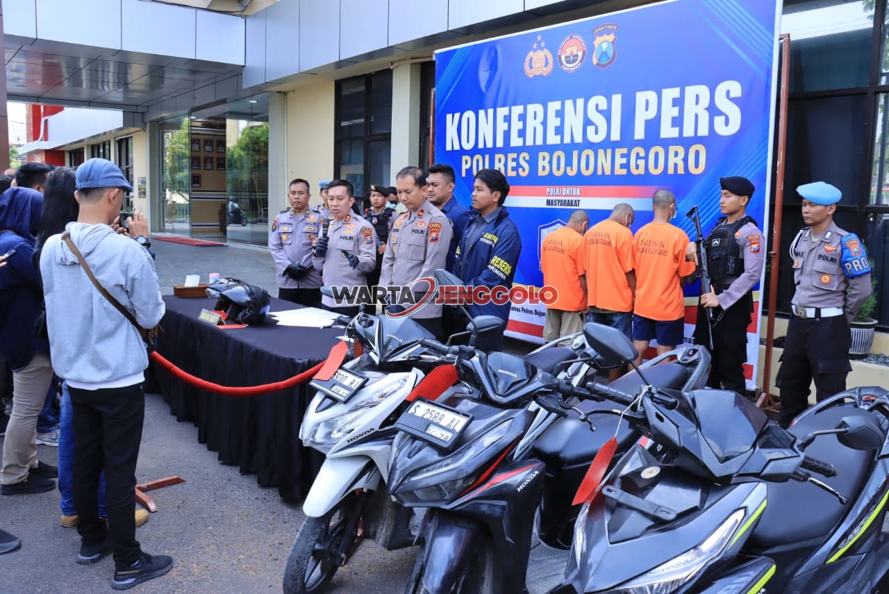 Motor curian yang berhasil diamankan Polres Bojonegoro