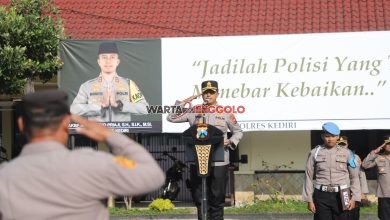 Kapolres Kediri pimpin apel jam pimpinan dan tekankan soliditas serta semangat anggota