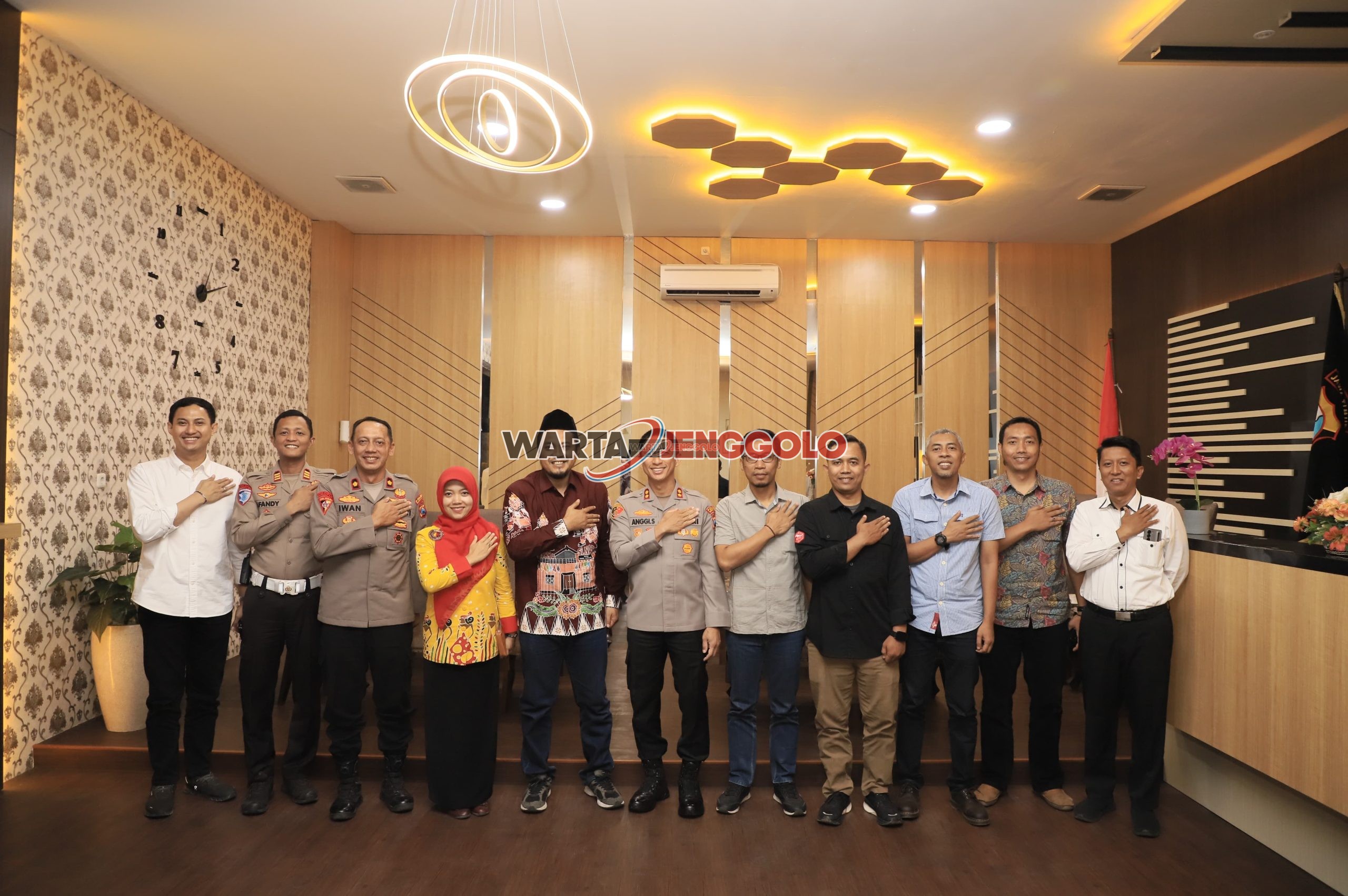 KPU Kabupaten Kediri bersilaturahmi ke Polres Kediri Kota