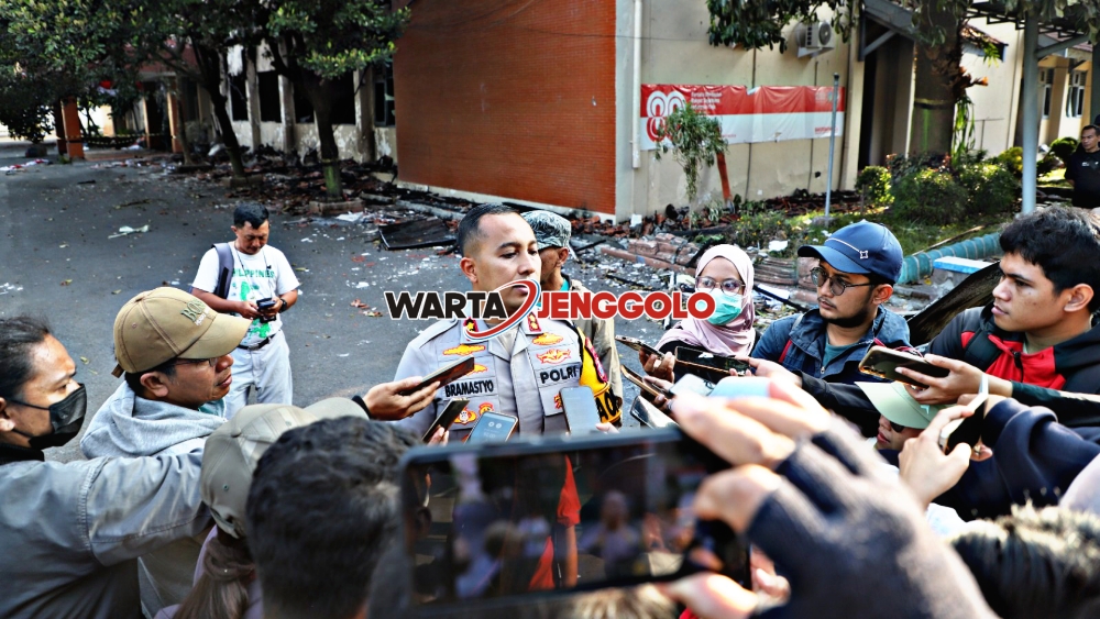 Polres Kediri memberi keterangan pers terkait 123 orang diamankan