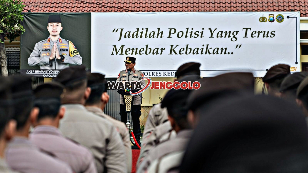 Kapolda Jatim menegaskan tidak ada toleransi aksi anarkis saat arahan di Polres Kediri