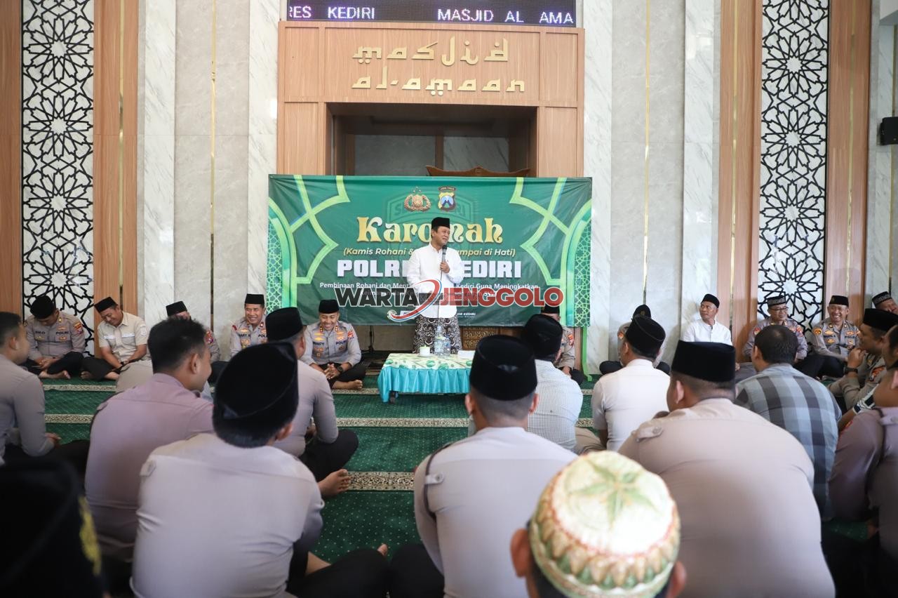 Pembinaan rohani dan mental anggota Polres Kediri