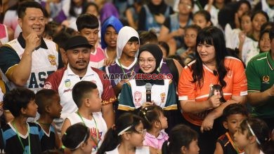 Suasana meriah pembukaan Kediri Basketball Tournament 2025