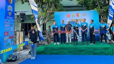 Kapolres Kediri dalam acara Fun Run 8K