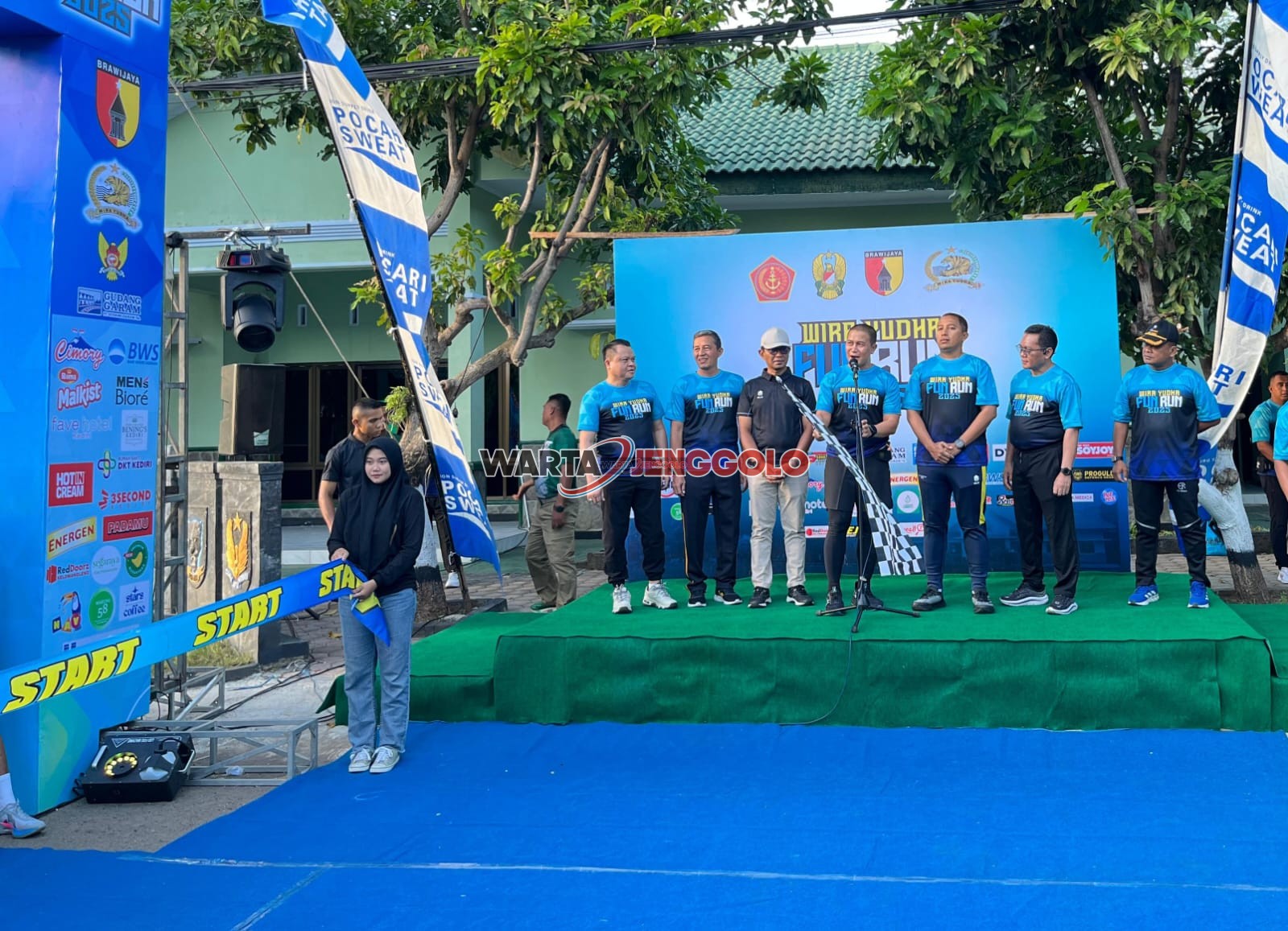 Kapolres Kediri dalam acara Fun Run 8K