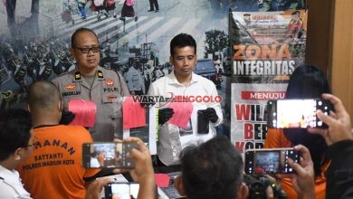 Barang bukti dan pelaku dua kasus besar diamankan Polres Madiun Kota