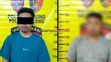 Dua pelaku pencurian kendaraan bermotor diamankan di Mapolres Malang setelah ditangkap di wilayah Jabung