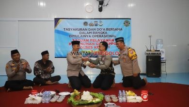 Simbolis peresmian SPPG Polres Kediri I sebagai bagian dari program ketahanan pangan Polri