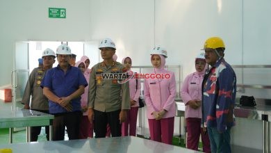 Kapolres Ponorogo meninjau dapur SPPG yang telah rampung dibangun sebagai dukungan program makan bergizi gratis.