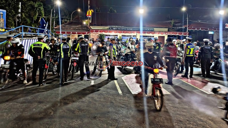 Kegiatan KRYD Polres Kediri Kota untuk amankan ranmor tak sesuai spektek