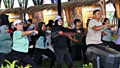 Wali Kota Kediri mengikuti Strong Nation di Finfest 2025 bersama warga Kota Kediri