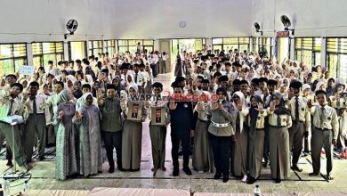 Antusiasme pelajar Kediri mengikuti sosialisasi bahaya narkoba yang digelar Polres Kediri