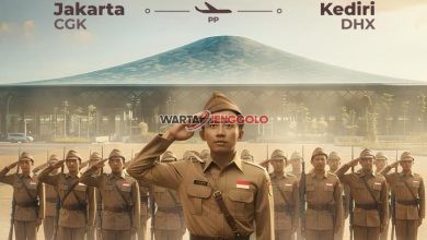 Penerbangan pertama Super Air Jet mendarat di Bandara Dhoho Kediri sebagai sejarah baru transportasi udara.